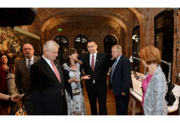 Ponta a participat la inaugurarea Hanului Gabroveni