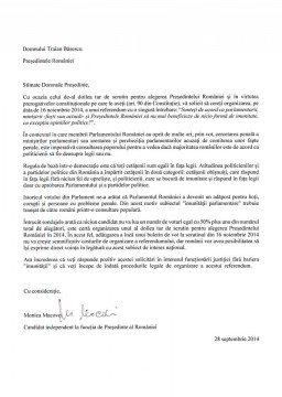 Macovei cere referendum pentru ridicarea imunităţii
