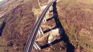 Cum arată Autostrada A1 Sibiu-Orăştie, văzută din aer