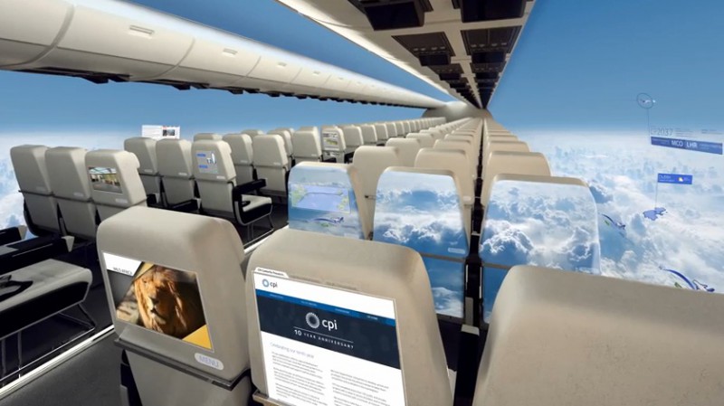 Cum vor arăta avioanele fără geamuri Cum vor arăta avioanele fără geamuri