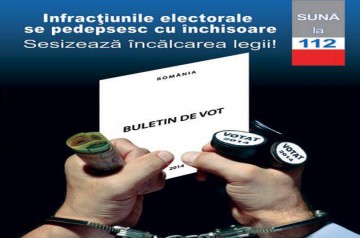 VOTEAZĂ LEGAL! Infracțiunile electorale îți pot aduce între 6 luni și 3 ani de închisoare