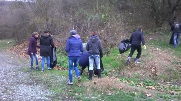 Elevii din Murfatlar au ecologizat Rezervația Fântânița