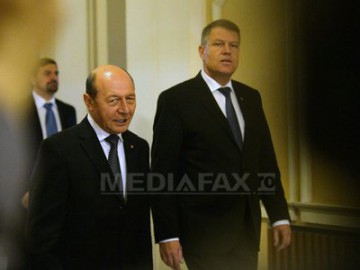 Iohannis a discutat cu Băsescu o oră, la Cotroceni