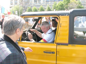 Mircea Diaconu ajunge la Constanţa la volanul unui ARO
