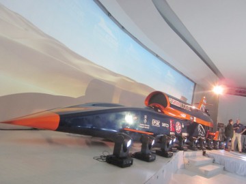 Mașina supersonică Bloodhound a ajuns și în România