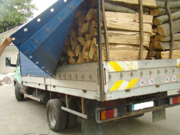 Transport ilegal de material lemnos, oprit la Cernavodă