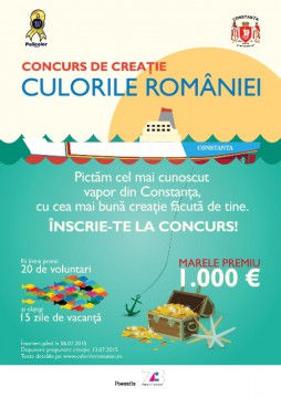 Vapoarele Constanţei, pictate în culorile României!
