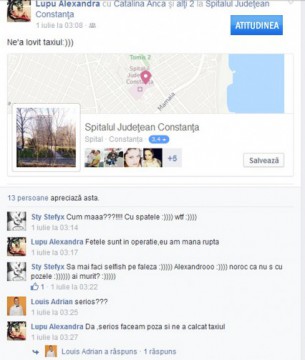 Piţipoance lovite de un taxi, în timp ce-şi făceau un selfie în mijlocul drumului, în Mamaia. Din păcate...