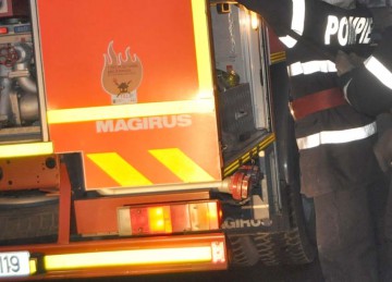 Incendiu la Moviliţa: mai mulţi baloţi de paie au luat foc!