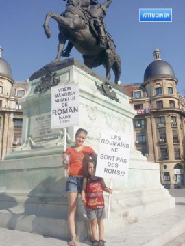 Protestul pentru revenirea la denumirea de „ţigani”, susţinut în România de români din Suedia şi Anglia, că bucureştenii-s ocupaţi