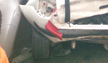 Accident pe DN 39, soldat cu pagube materiale şi o victimă