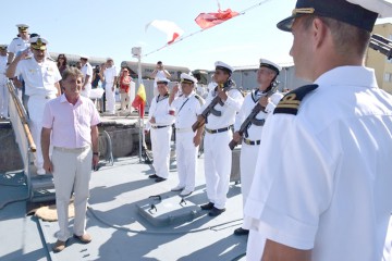 Ministrul Duşa, prezent în Portul Militar Constanţa: Fregatele Marinei Militare vor fi modernizate