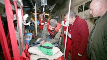 Bărbat cu infarct, transportat cu elicopterul SMURD la Floreasca