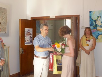 Consulul Republicii Turcia la Constanța, prezent la expoziţia de pictură de la Medgidia
