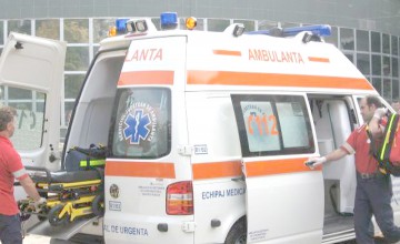 Accident lângă fabrica de mezeluri din Lumina