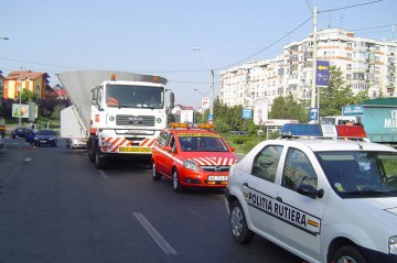 Un transport agabaritic va tranzita Constanţa