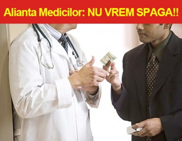 Alianţa Medicilor salută eforturile DNA de extirpare a marii corupţii din Sănătate
