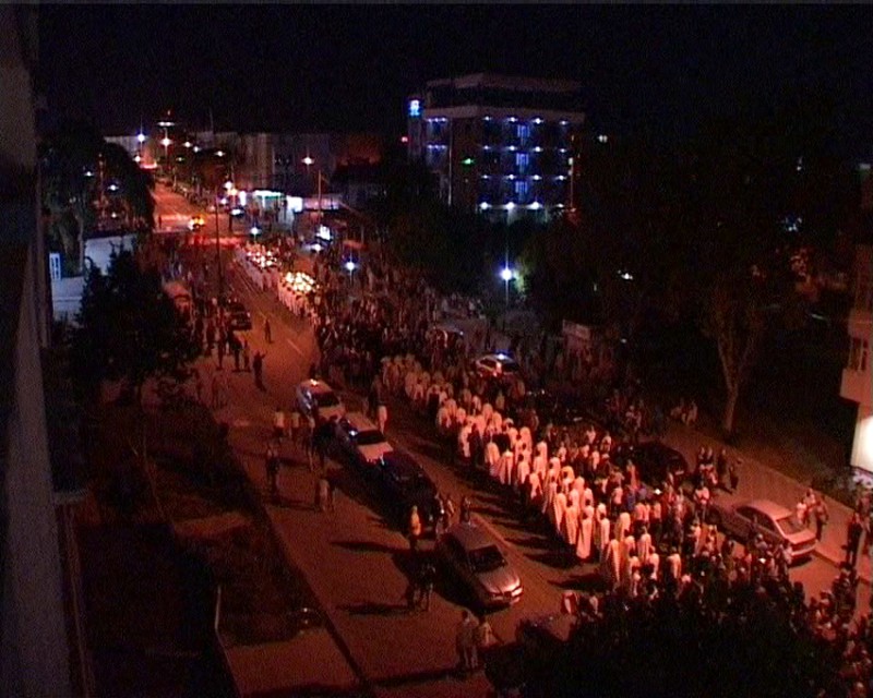Procesiune religioasă pe străzile Mangaliei