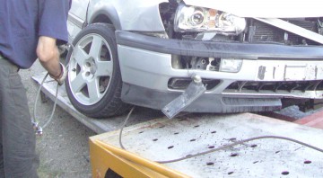 Un constănţean băut a dat cu maşina în şanţ la Slava Rusă