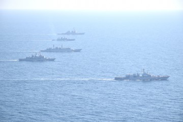 Militarii Forţelor Navale, activităţi de instruire pe mare