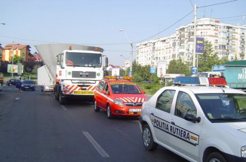 Transport agabaritic pe DN2A, către Hârşova