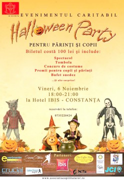 Eveniment caritabil: ACT vă invită la Haloween Party