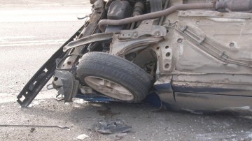 S-a răsturnat cu maşina pe DN39: o persoană a ajuns la spital
