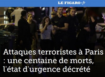 CARNAGIU la Paris: cel puţin 129 de MORŢI și peste 300 de răniți, din care 100 în stare critică, în ATACURI TERORISTE multiple
