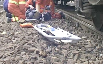 O femeie a fost spulberată de tren, la Valu lui Traian!