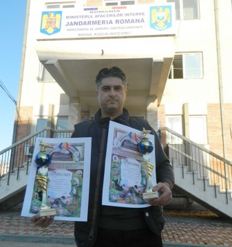 Jandarm constănţean, campion la Expoziţia naţională de păsări şi animale mici Lugoj 2015