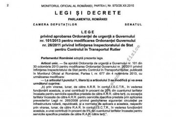 Modificările din legislaţia ISCTR, publicate în Monitorul Oficial