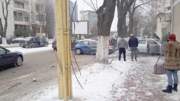 Accident rutier la intersecţia bulevardului Mamaia cu strada Bucovinei