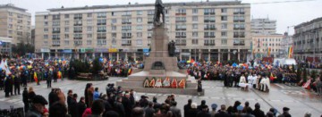 Ziua Unirii, sărbătorită la Iași în prezența lui Klaus Iohannis și Dacian Cioloș: „Vrem Unirea“, a scandat mulțimea