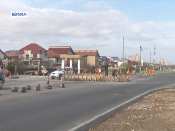 Primăria Năvodari construieşte un sens giratoriu la ieşirea din oraş, spre Lumina
