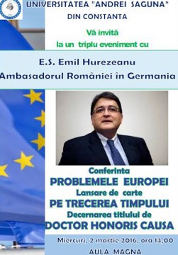 Emil Hurezeanu este aşteptat la Şaguna