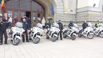 Demonstraţii în Piaţa Ovidiu, de Ziua Poliţiei Române