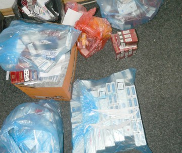 Peste 200 de pachete de ţigări, confiscate de jandarmi