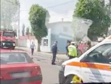 Un autoturism a luat foc pe bulevardul I.C. Brătianu