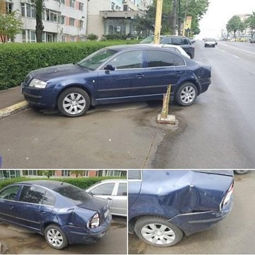 Un constănţean şi-a găsit maşina lovită în parcare