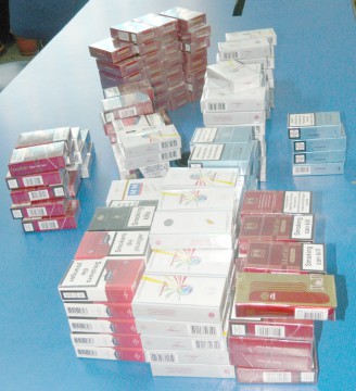 Prins cu ţigări de contrabandă la Abator