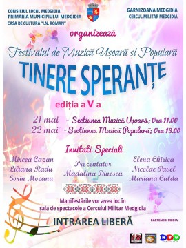 Festivalul „Tinere Speranţe” de la Medgidia se apropie