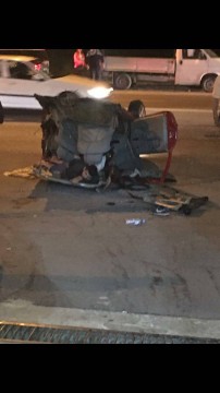 ACCIDENT RUTIER GRAV pe bulevardul Aurel Vlaicu! O maşină s-a rupt în două!