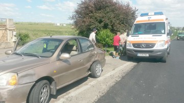 Accident rutier la ieşire din Ovidiu: o persoană a ajuns la spital