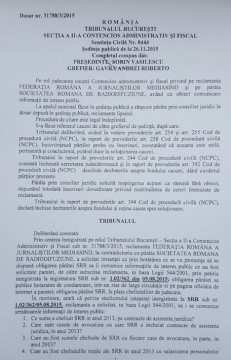 Conducerea Radioului public, obligată să publice sumele de bani cheltuite pe casele de avocatură!