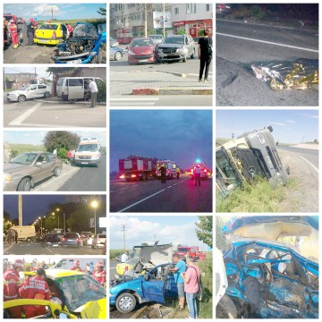 Situaţie scăpată de sub control pe şoselele Constanţei! Nu există zi fără accidente, şoferi băuţi la volan şi maşini cu roţile în sus