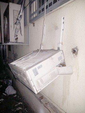 Depistaţi de jandarmi furând instalaţii de aer condiţionat