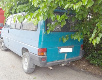 VW Transporter furat din Bulgaria, descoperit în PTF Negru Vodă