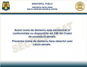 Site din România, confiscat de autorităţi