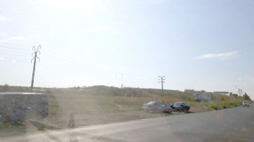Accident violent la ieşire din Ovidiu! Două maşini s-au lovit frontal