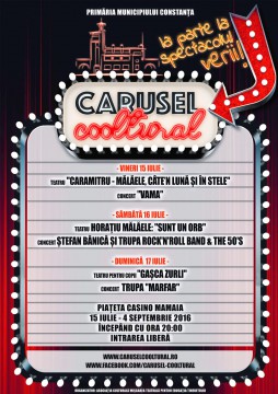 Mălăele, Caramitru şi Vama vă aşteaptă la Festivalul Verii – Carusel Cooltural!
